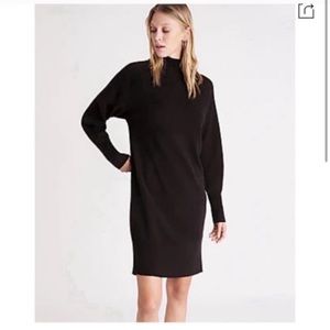 Ann Taylor Black Merino Wool Sweater Dress ❤️Offers
